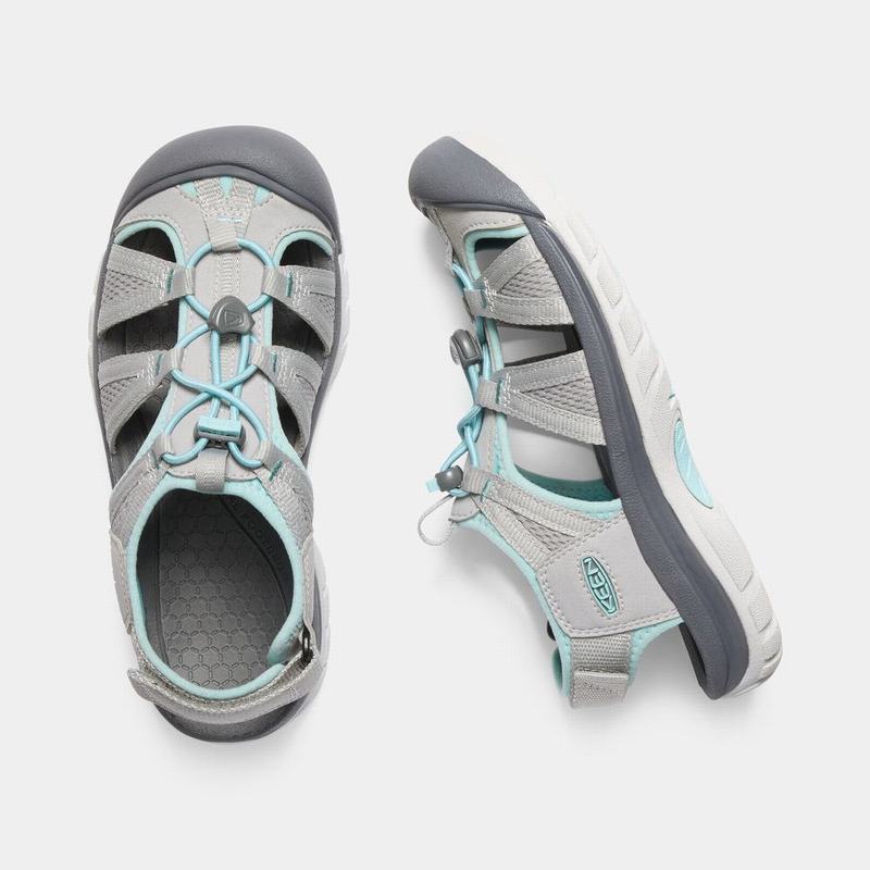 Discount Keen Venice II H2 Womens Sandals Grey/Turquoise (9213-YJHQX)